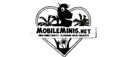 Mobile Minis Mobile Minis logo with horse and palm trees